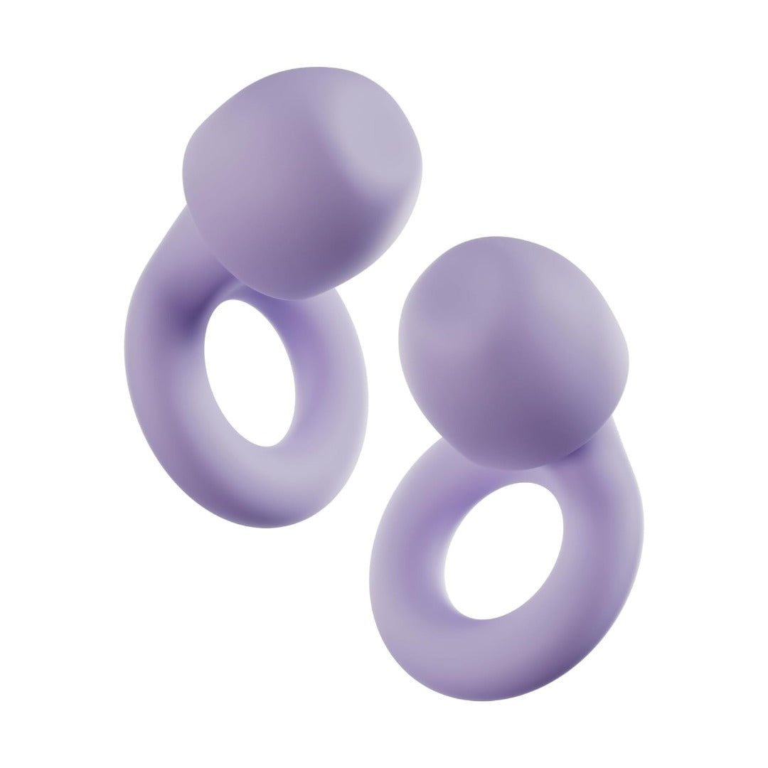 Carsine Ear Plugs ¨C Ultra-Comfy Reusable 24dB (SNR) Noise-Reducing Earplugs for Sleep, Deep Focus, Travel, Noise Sensitivity, Flexible Hearing Protection, Customizable Fit Purple
