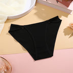 Shelliy O-Ring Ribbed Cotton String-Side Bikini - View 2