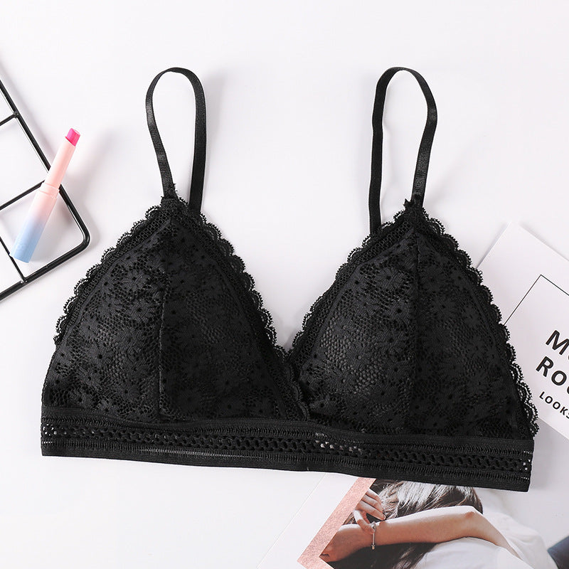 Black Shelliy Bra Front — Wire-Free