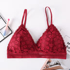 Burgundy Shelliy Bra Front — Wire-Free