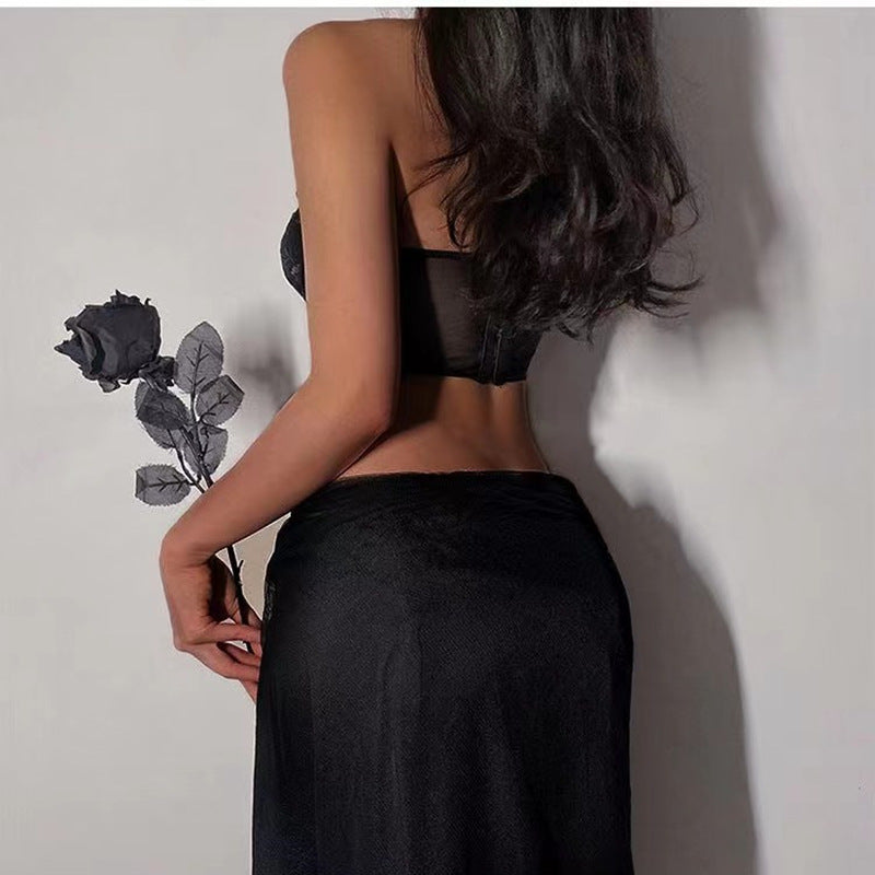 Shelliy French Boned Rose Bra