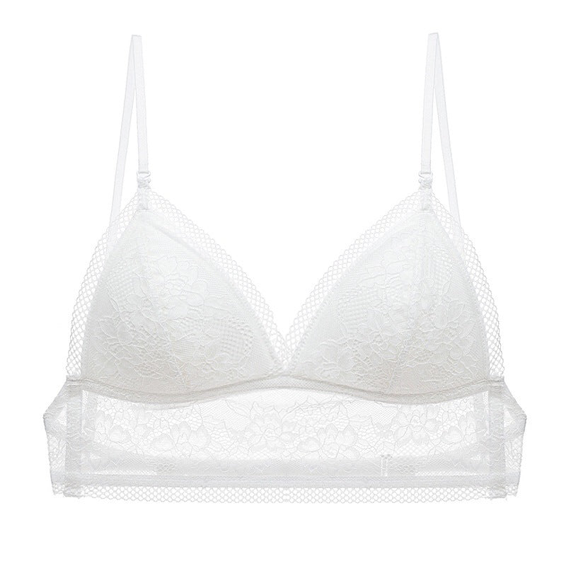 White Shelliy Bra Front — Wire-Free