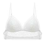 White Shelliy Bra Front — Wire-Free