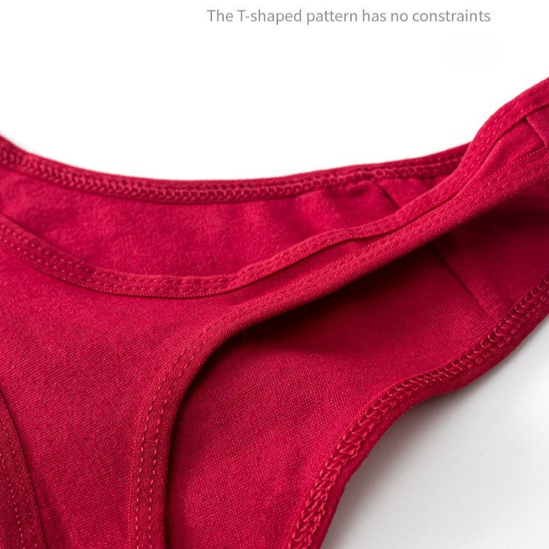 Shelliy Low-Rise Cotton T-Back Thong featuring premium soft fabric and comfortable stretch waistband — Elegant everyday essential (View 5)