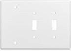 3/4 gang Wall Plate, blank toggle, Stainless Steel