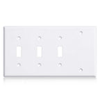 3/4 gang Wall Plate, blank toggle, Stainless Steel
