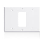 3/4 gang Wall Plate, blank toggle, Stainless Steel
