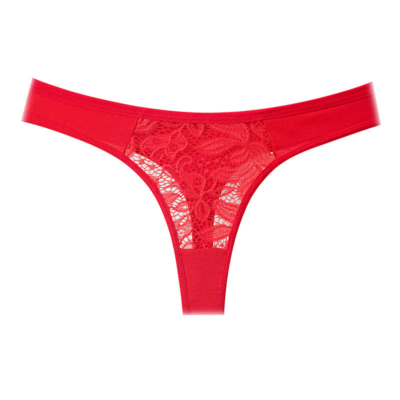 Red Shelliy Thong - Front