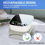Carsine Blood Pressure Monitor Rechargeable Blood Pressure Monitors for Home Use Adjustable Automatic Wrist Cuff Voice Broadcast 2 * 120 Reading Memory for 2 Users with Carrying Case Black