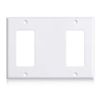 3/4 gang Wall Plate, blank toggle, Stainless Steel