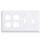 3/4 gang Wall Plate, blank toggle, Stainless Steel