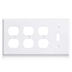 3/4 gang Wall Plate, blank toggle, Stainless Steel