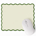 Cute Scalloped Mouse Pad Non-Slip Mousepad 9.8x7.9in