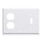 3/4 gang Wall Plate, blank toggle, Stainless Steel