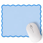 Cute Scalloped Mouse Pad Non-Slip Mousepad 9.8x7.9in
