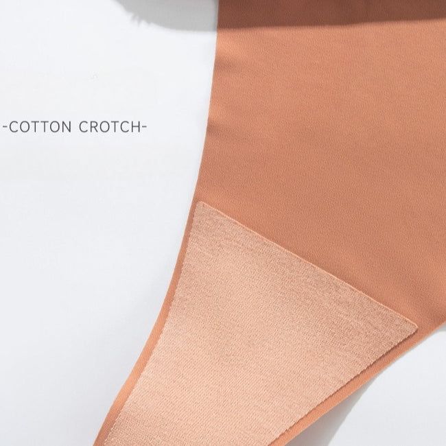 Shelliy Seamless Ice-Silk Thong featuring silky-smooth cooling ice silk fabric and seamless no-show edges — Sleek invisible comfort for seamless fit (View 4)