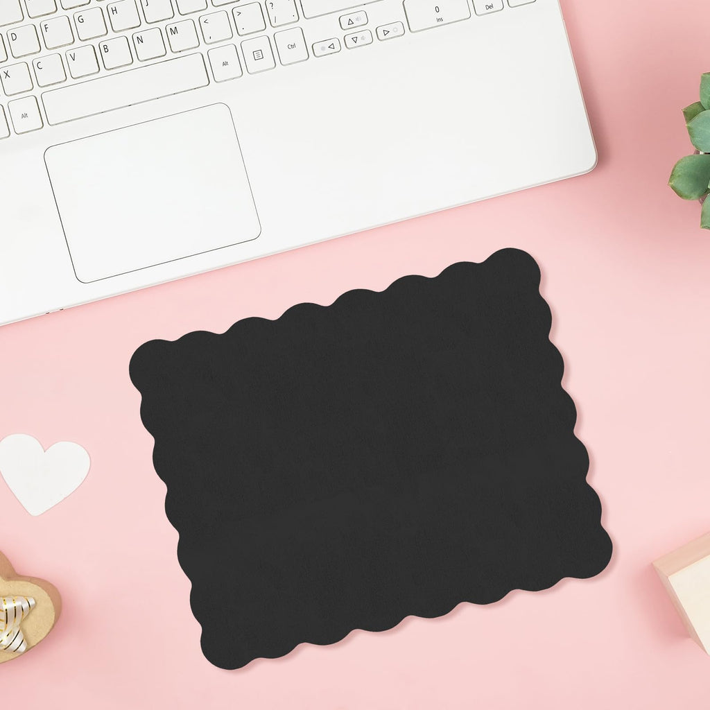 Cute Scalloped Mouse Pad Non-Slip Mousepad 9.8x7.9in