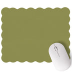 Cute Scalloped Mouse Pad Non-Slip Mousepad 9.8x7.9in