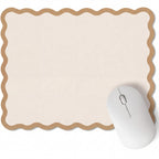 Cute Scalloped Mouse Pad Non-Slip Mousepad 9.8x7.9in