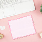 Cute Scalloped Mouse Pad Non-Slip Mousepad 9.8x7.9in