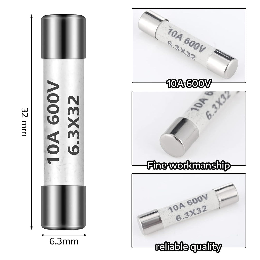 6.3 x 32 mm 10 a 10 Amp 600 V Multimeter Fuse