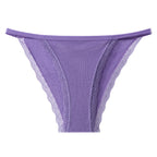 Purple Shelliy String-Side Brief - Front