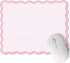 Cute Scalloped Mouse Pad Non-Slip Mousepad 9.8x7.9in