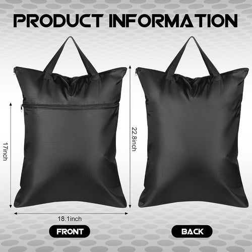 2 Pack Travel Laundry Bag 18" x 23" Wet Bag for Dirty Clothes Swim