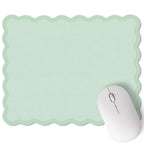 Cute Scalloped Mouse Pad Non-Slip Mousepad 9.8x7.9in