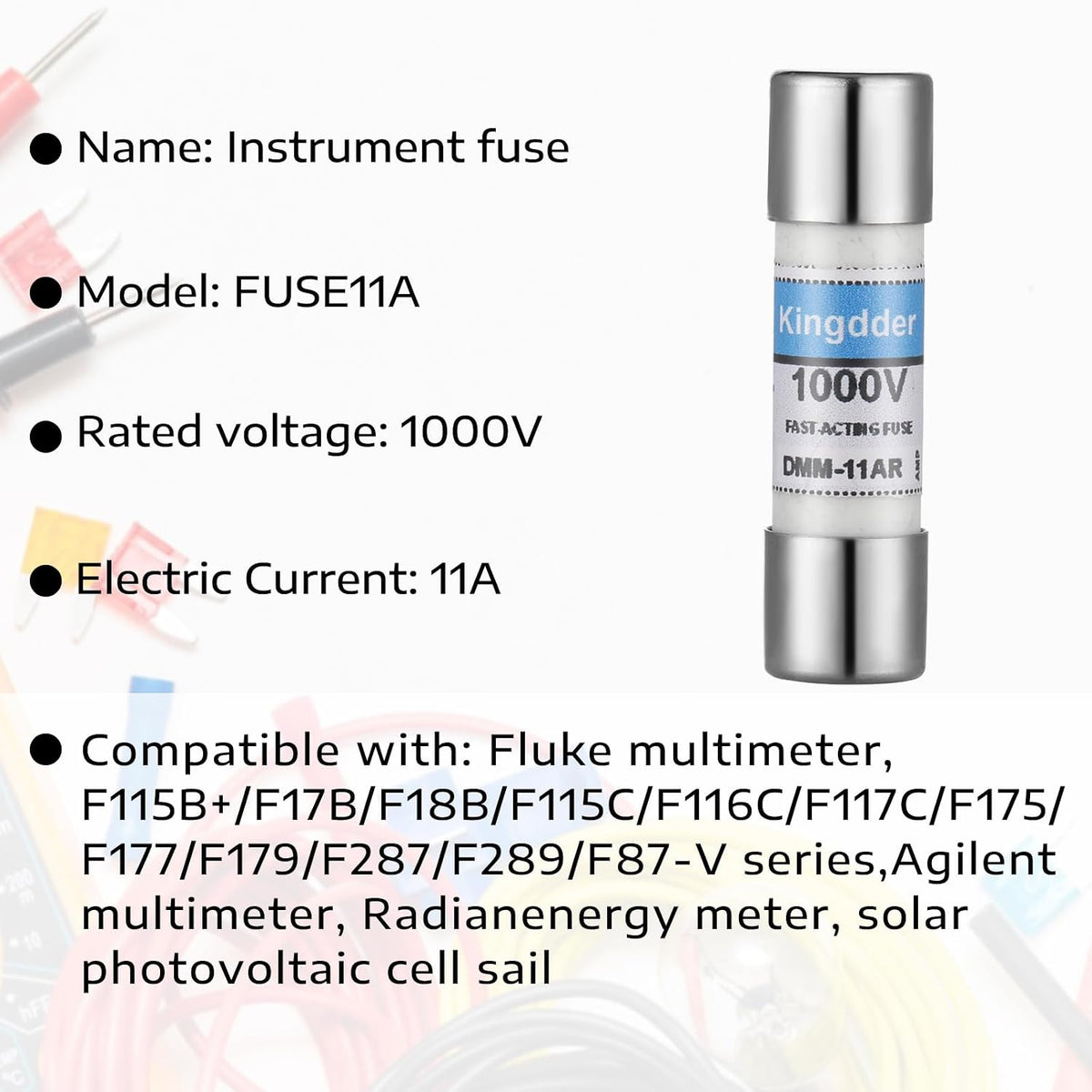Digital Multimeter Fuse DMM-11AR 11A 1000V Fast Acting