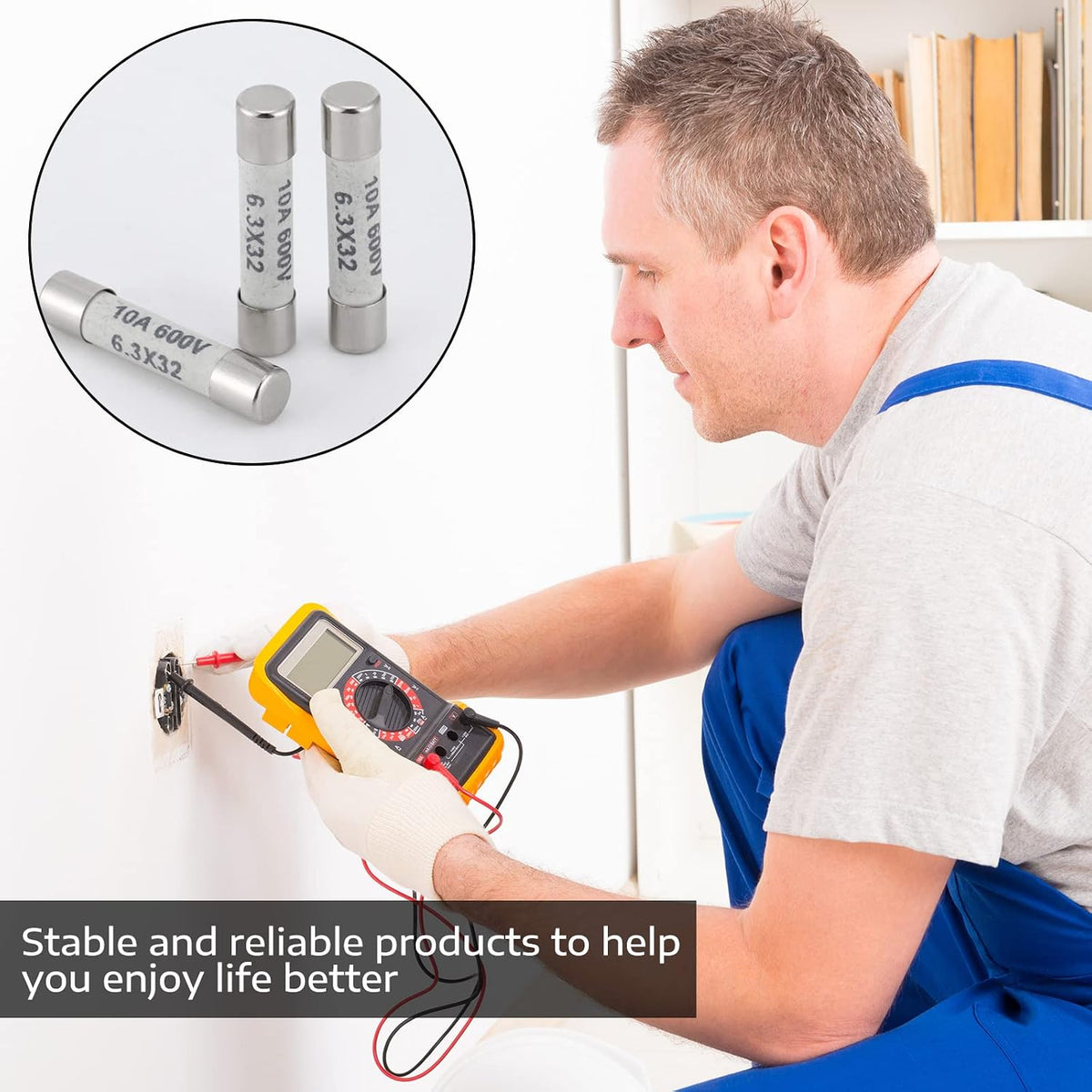 6.3 x 32 mm 10 a 10 Amp 600 V Multimeter Fuse