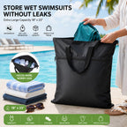 2 Pack Travel Laundry Bag 18" x 23" Wet Bag for Dirty Clothes Swim