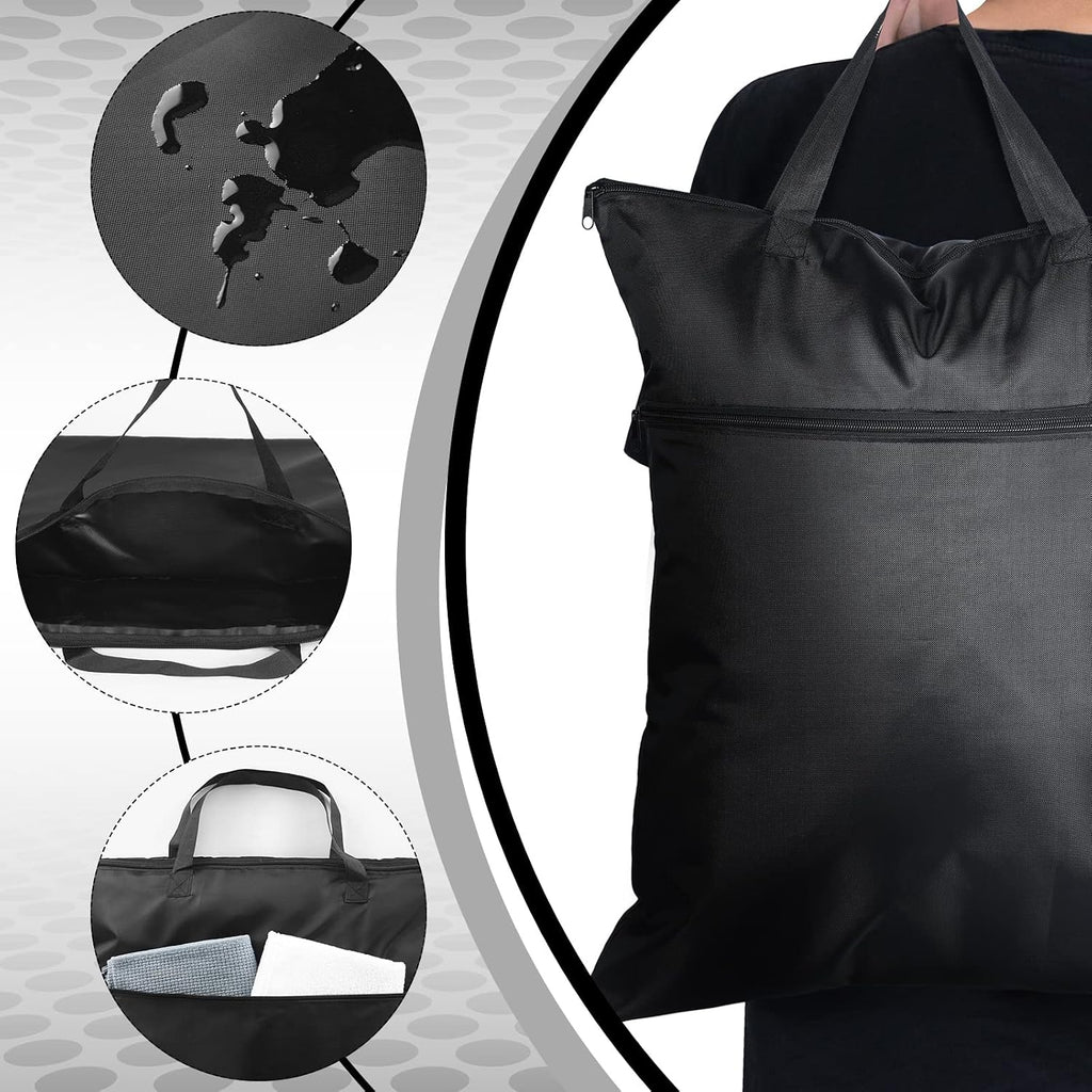 2 Pack Travel Laundry Bag 18" x 23" Wet Bag for Dirty Clothes Swim