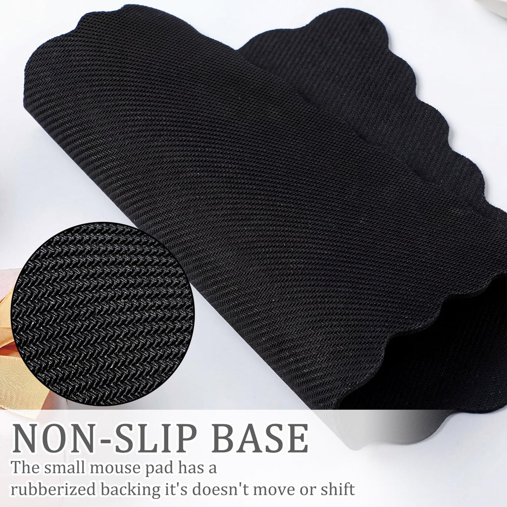 Cute Scalloped Mouse Pad Non-Slip Mousepad 9.8x7.9in