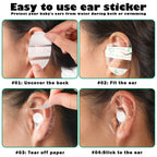 120 Pcs Disposable Baby Ear Covers for Shower Swimming