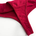 Shelliy Low-Rise Cotton T-Back Thong featuring premium soft fabric and comfortable stretch waistband — Elegant everyday essential (View 3)