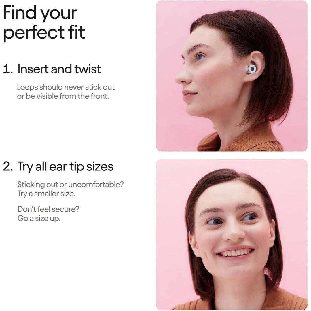 Carsine Ear Plugs ¨C Ultra-Comfy Reusable 24dB (SNR) Noise-Reducing Earplugs for Sleep, Deep Focus, Travel, Noise Sensitivity, Flexible Hearing Protection, Customizable Fit Black