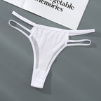White Shelliy Sheer Mesh Bikini Brief