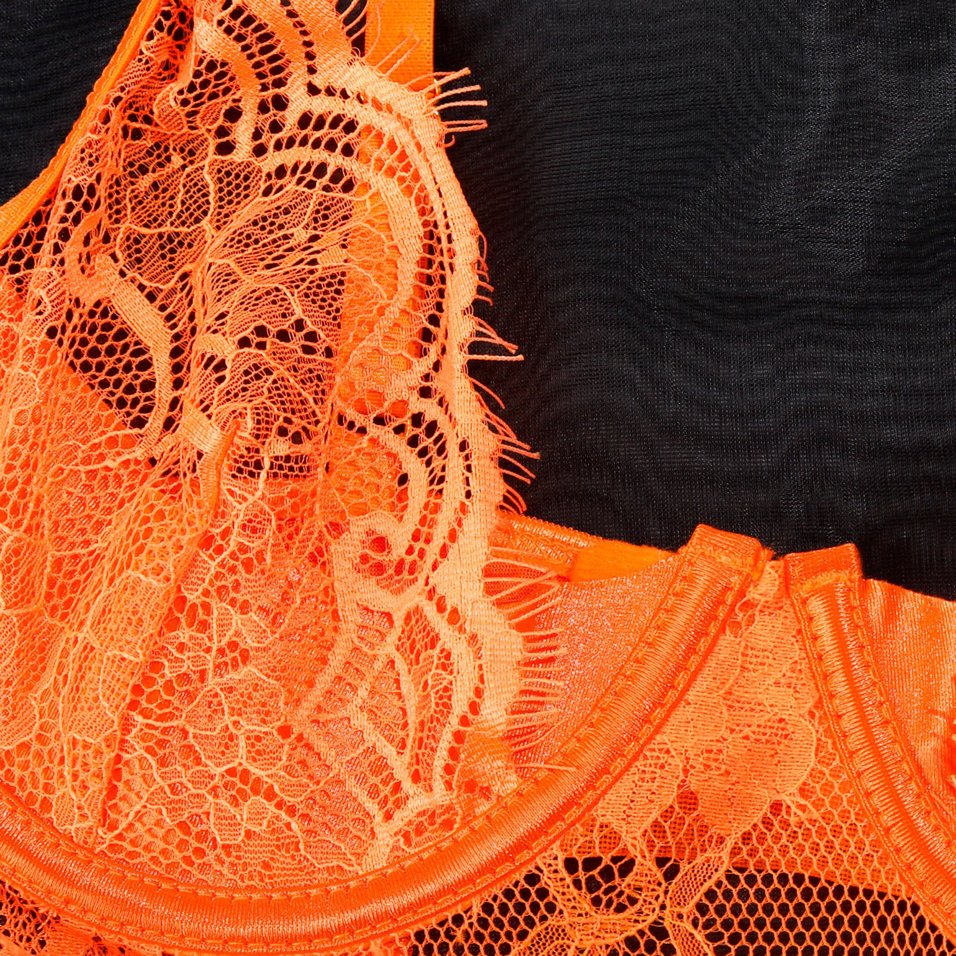 Shelliy Dark Romance Sheer Lash-Lace Underwired Bodysuit