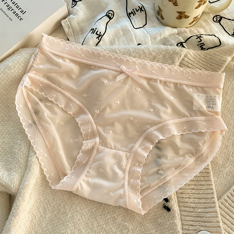 Pink Shelliy Brief Front — Cotton-Gusset