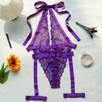 Shelliy Midnight Luxe Lace Suspender Bodysuit