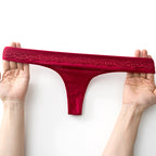 Shelliy Low-Rise Cotton T-Back Thong featuring premium soft fabric and comfortable stretch waistband — Elegant everyday essential (View 1)