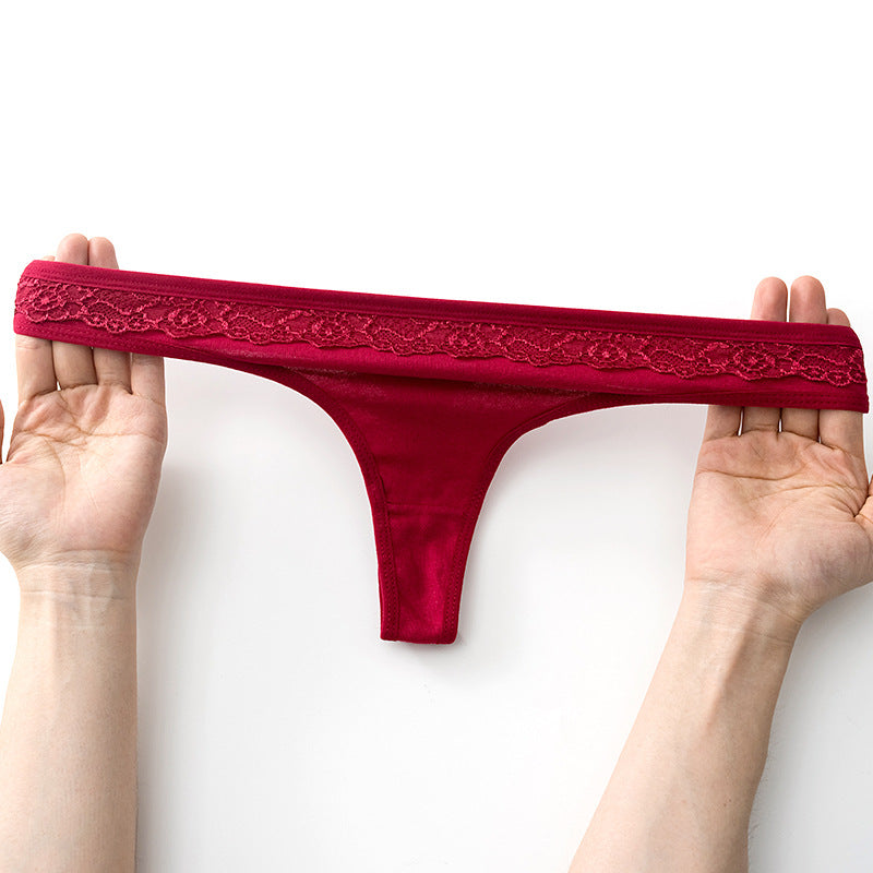 Shelliy Low-Rise Cotton T-Back Thong featuring premium soft fabric and comfortable stretch waistband — Elegant everyday essential (View 1)