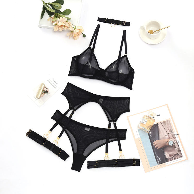 Shelliy Minimalist Wired Mesh 4-Piece Set