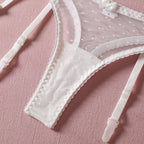 Shelliy Ethereal Ruffle Underwired Sheer Bridal Set