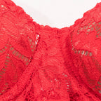Shelliy Midnight Lace-Up Lace 3-Piece Garter & Thong Set