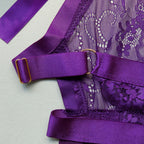 Shelliy Midnight Luxe Lace Suspender Bodysuit