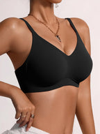 Shelliy Minimalist Contour Balconette Bra Black