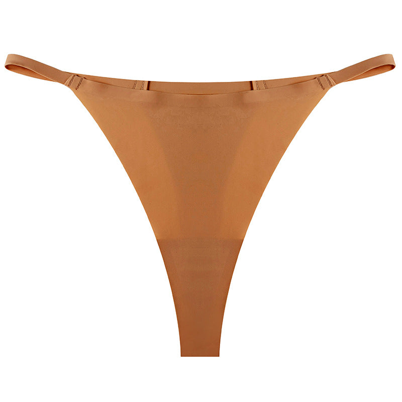 Shelliy Seamless Ice-Silk Thong