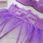 Shelliy Dark Romance Tulle Tutu Sheer 4-Piece Set